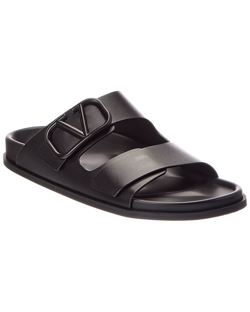 Valentino Valentino Leather Slide Sandal