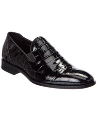 Antonio Maurizi Antonio Maurizi Croc-Embossed Patent Loafer