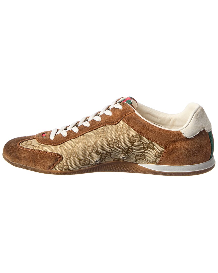 Gucci Gucci Gg Canvas & Suede Sneaker