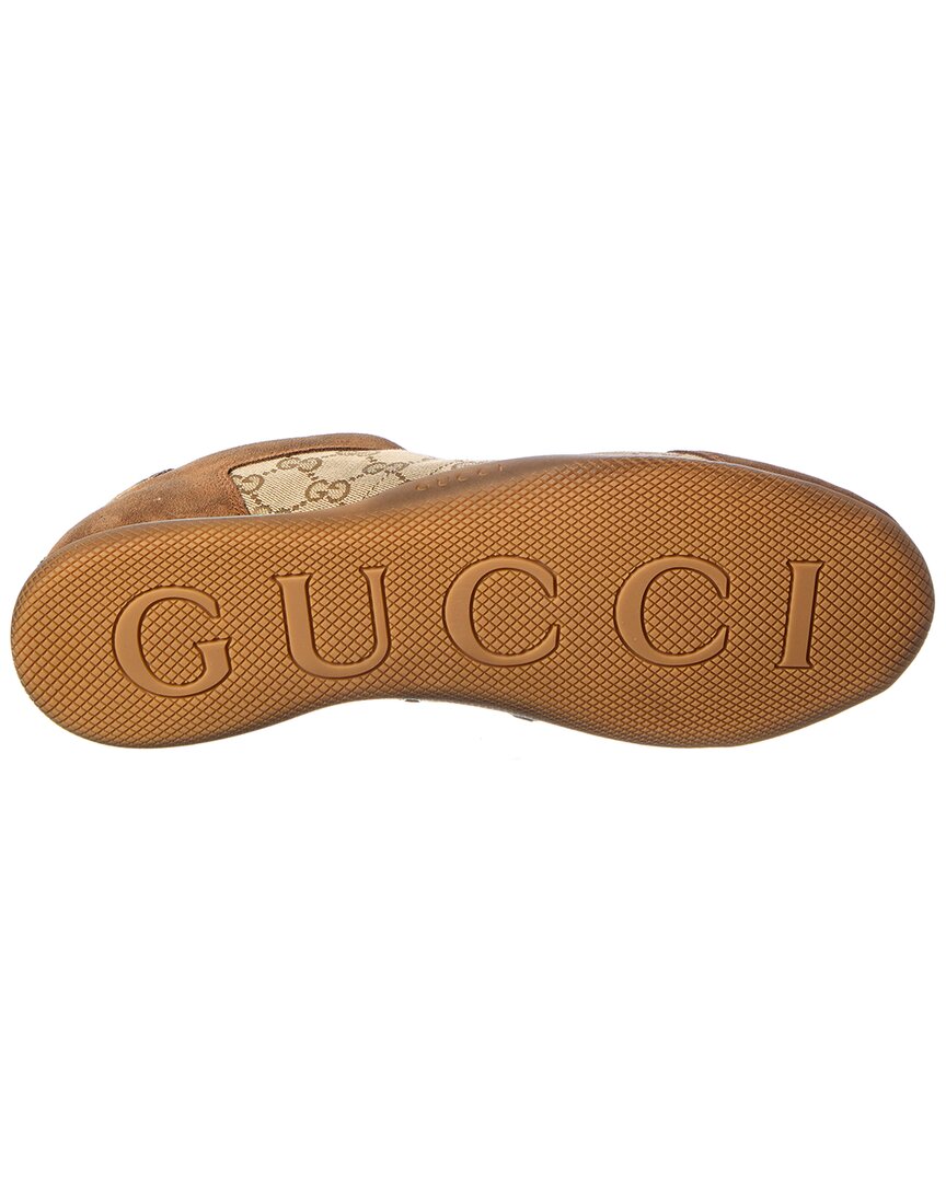Gucci Gucci Gg Canvas & Suede Sneaker