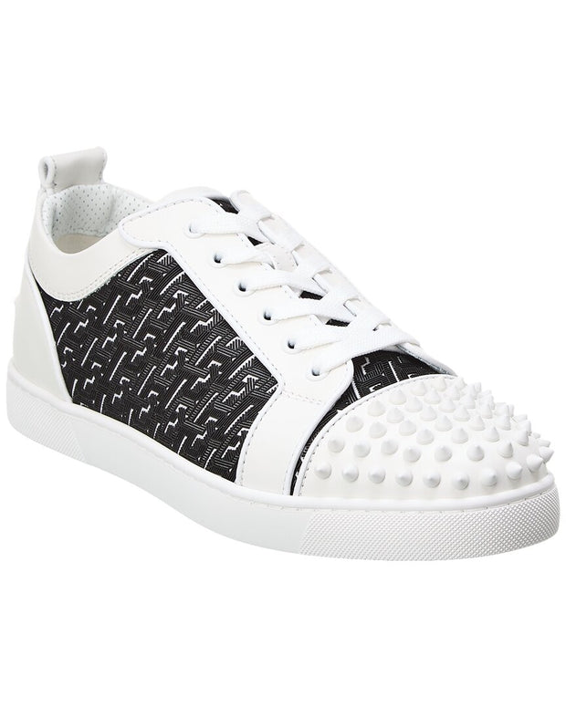 CHRISTIAN LOUBOUTIN LOUIS JUNIOR SPIKES SHOES 44 LEATHER SNEAKERS