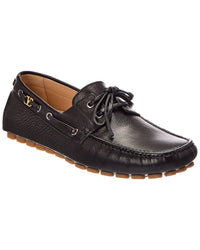 Valentino Valentino Leather Moccasin