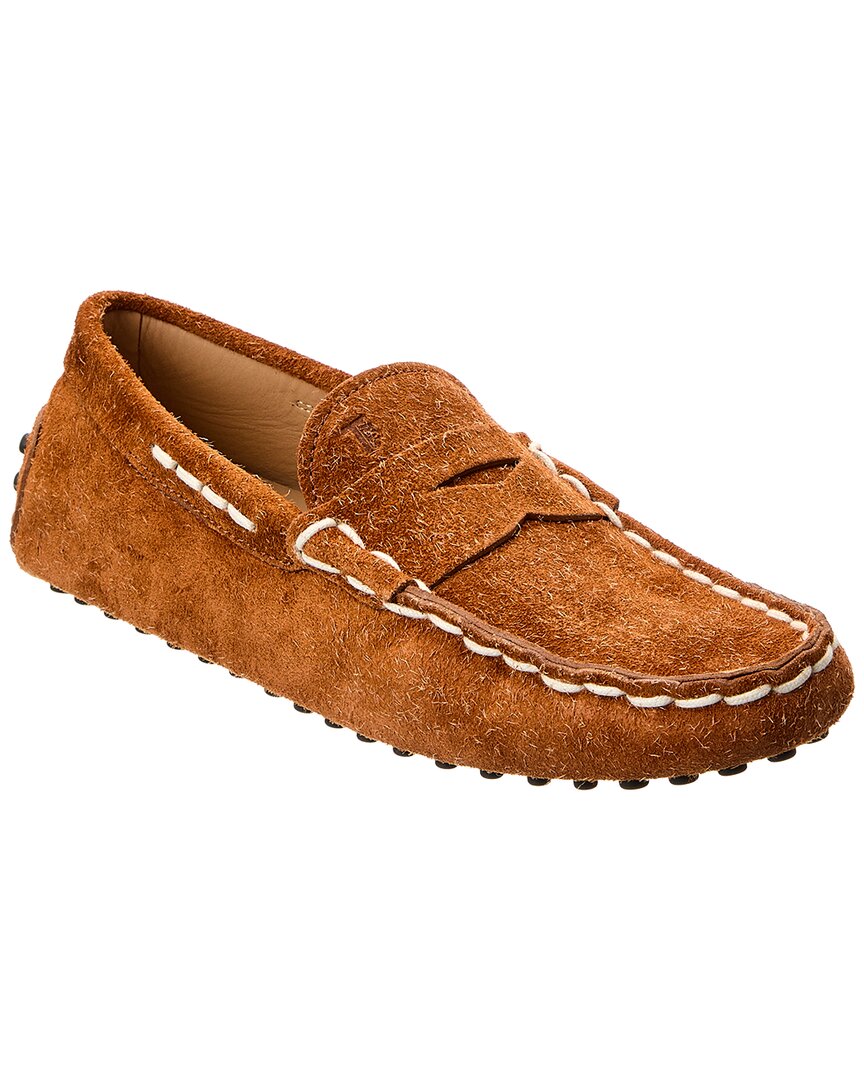 Tod’S Gommino Suede Loafer Brown Multi 6.5