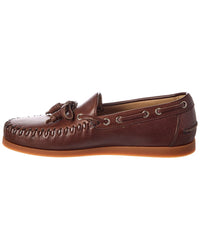 Valentino Valentino Leather Boat Shoe