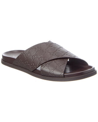 Gucci Gucci Gg Leather Sandal