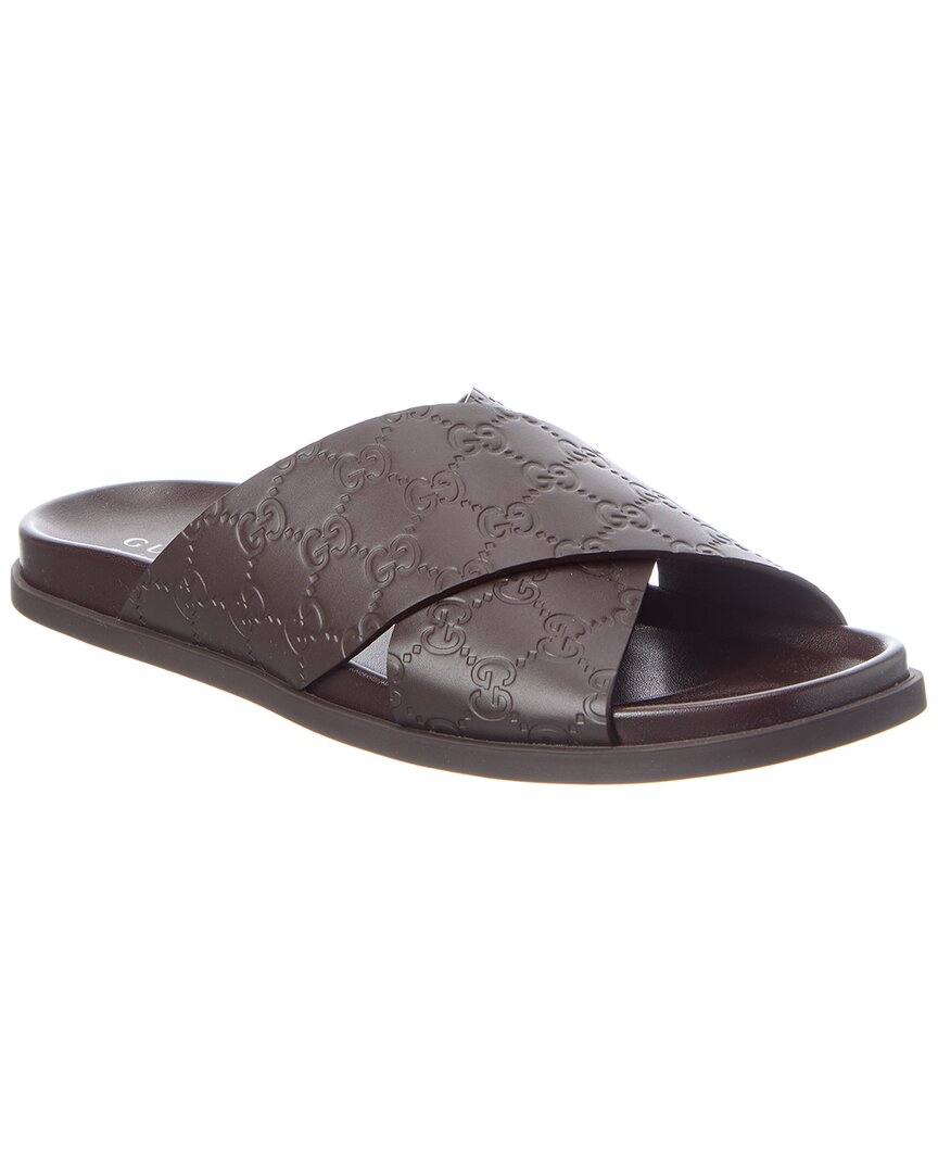 Gucci Gucci Gg Leather Sandal