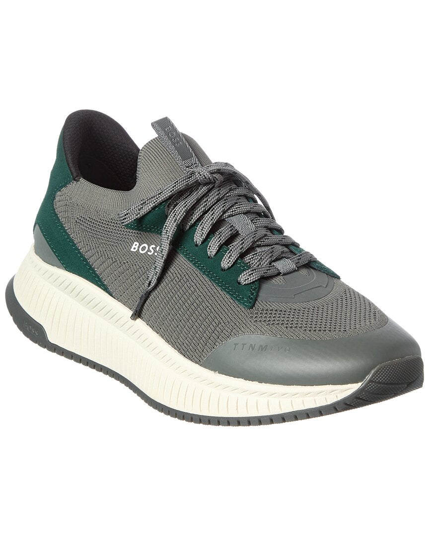 Hugo Boss Boss Hugo Boss Ttnm Evo Suede-Trim Running Sneaker