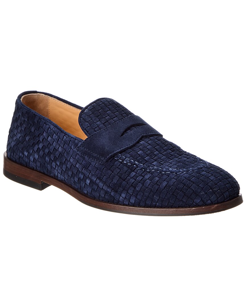 Brunello Cucinelli Brunello Cucinelli Woven Suede Loafer