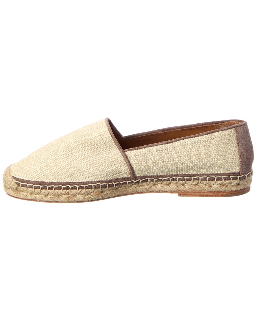 Brunello Cucinelli Brunello Cucinelli Suede & Raffia Espadrille