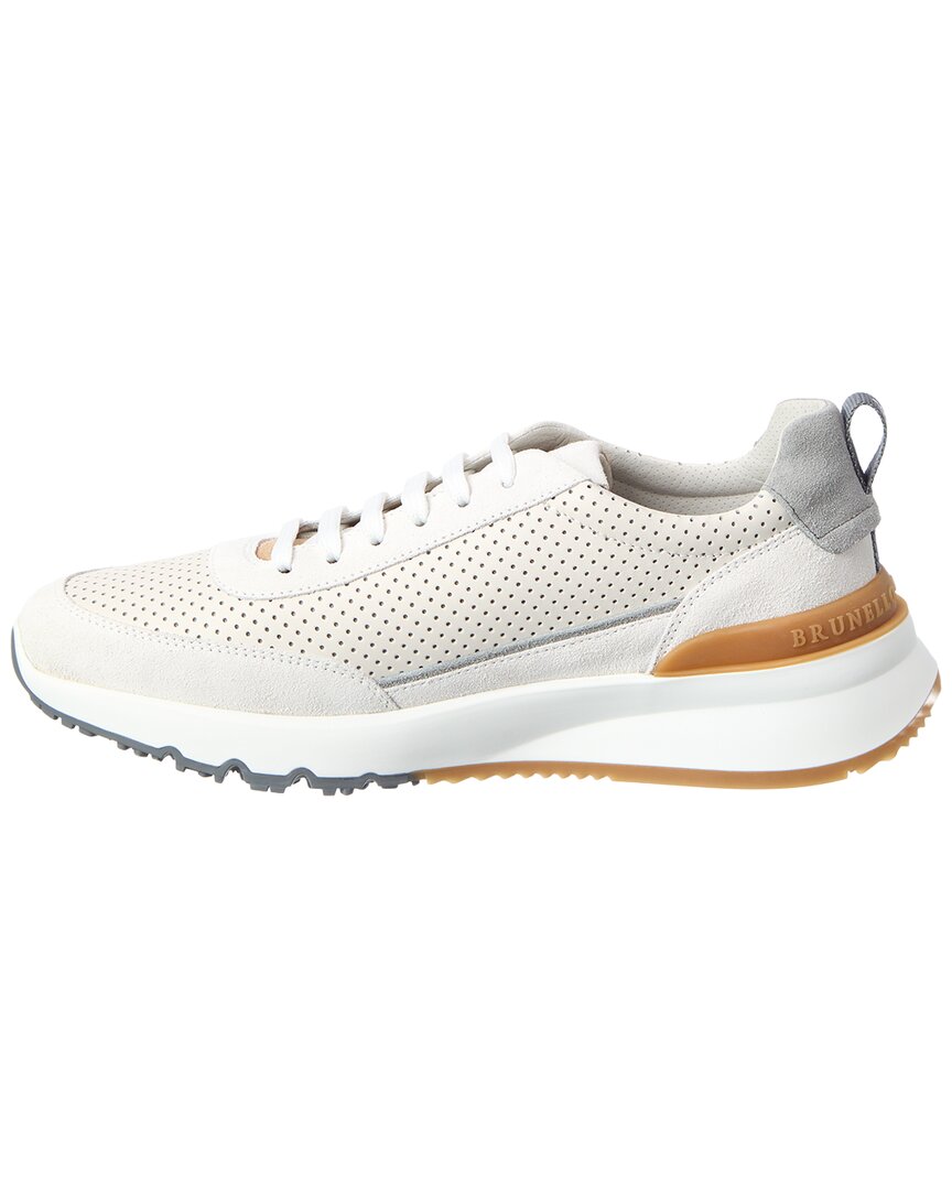 Brunello Cucinelli Brunello Cucinelli Suede & Leather Sneaker
