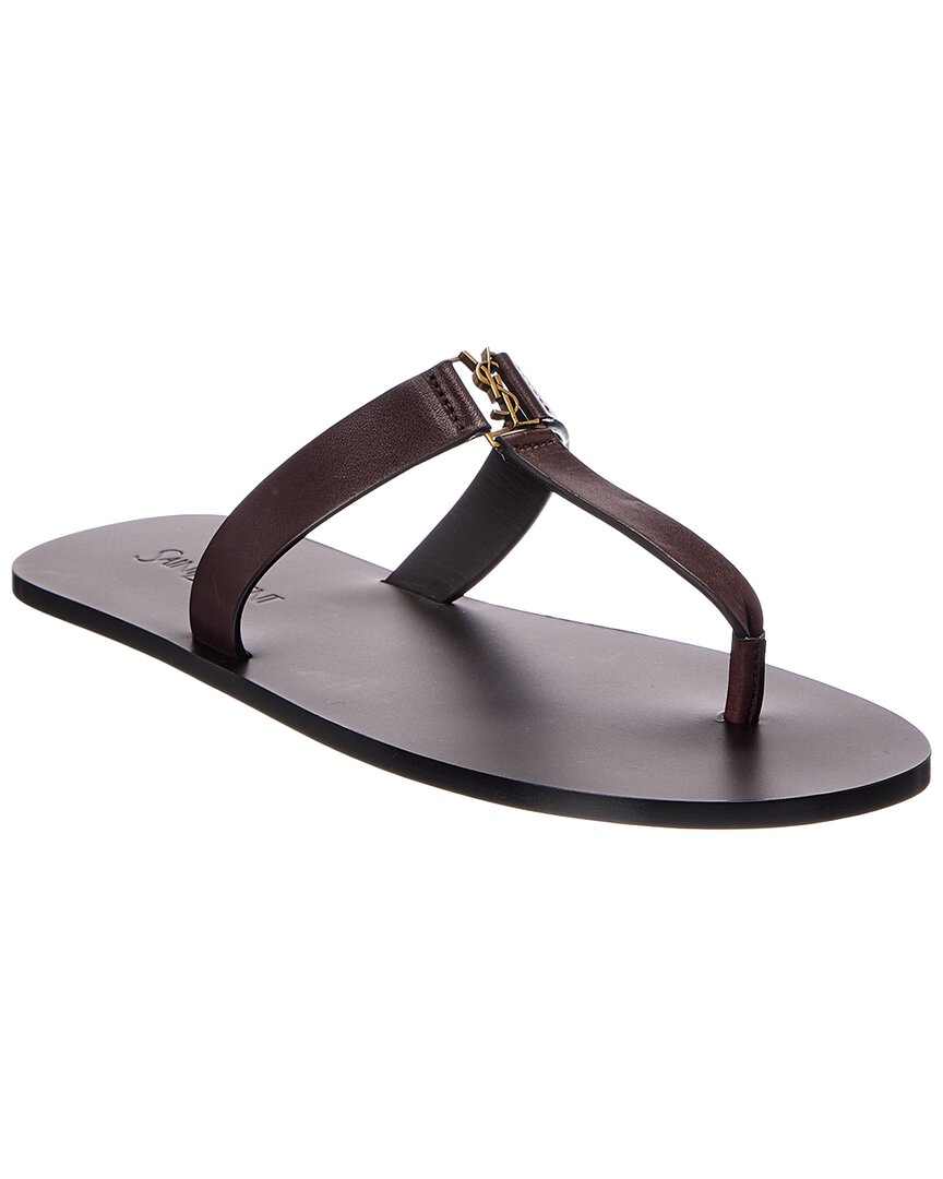 Saint Laurent Saint Laurent Babylone Leather Sandal