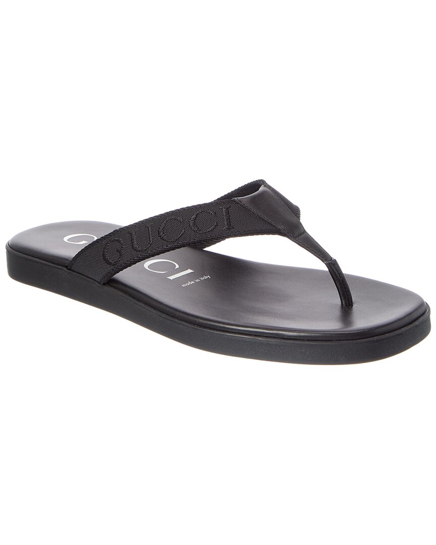 Gucci Gucci Canvas & Leather Sandal