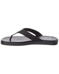 Gucci Gucci Canvas & Leather Sandal