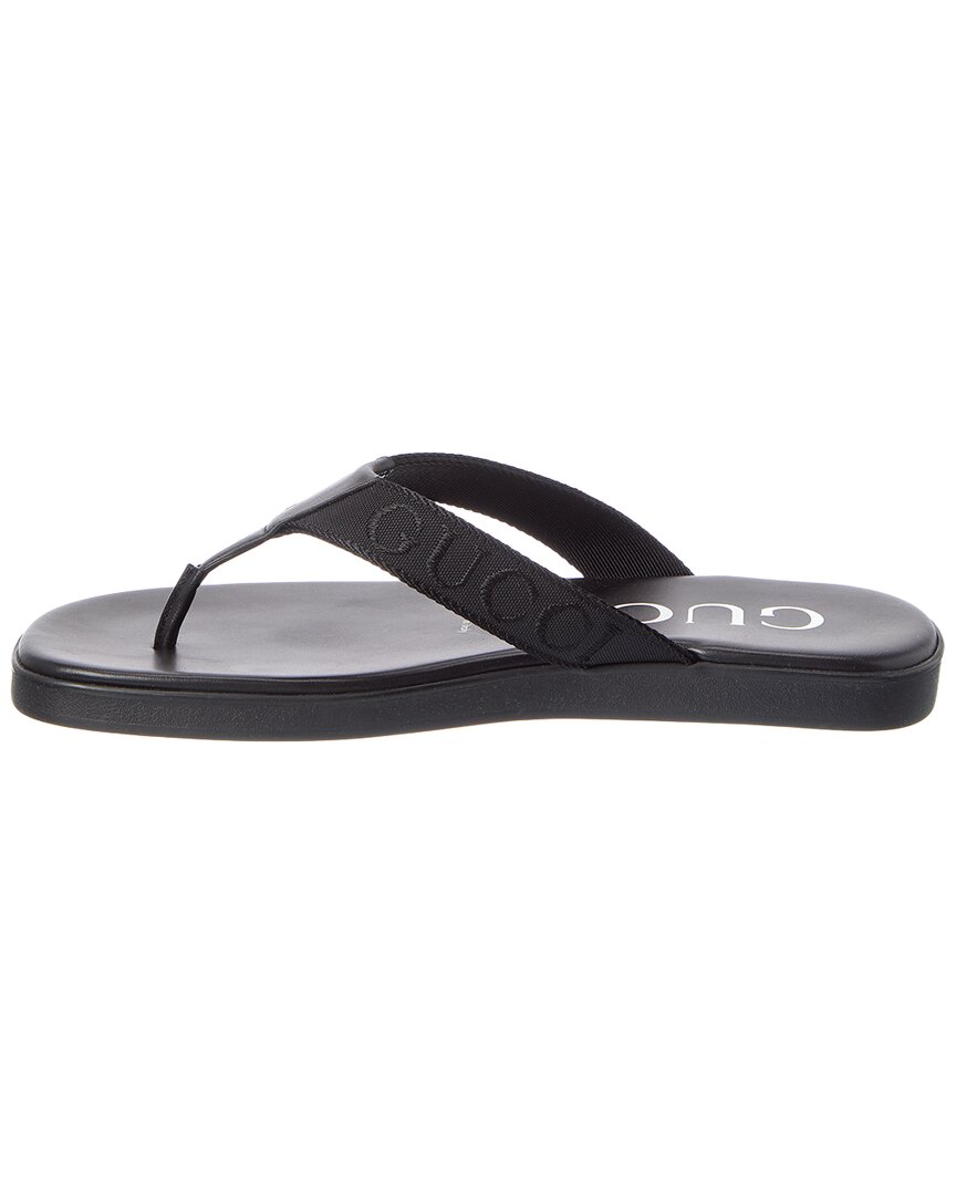 Gucci Gucci Canvas & Leather Sandal