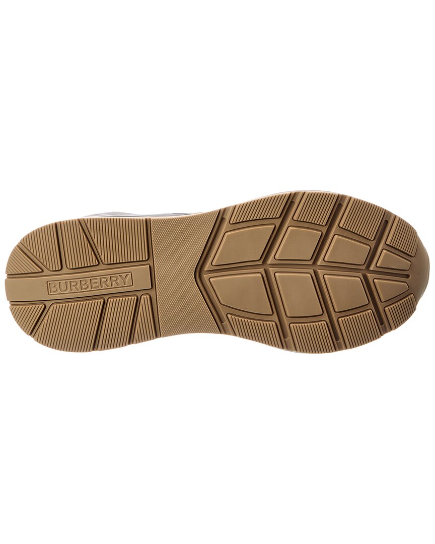 Burberry Check Canvas & Suede Sneaker