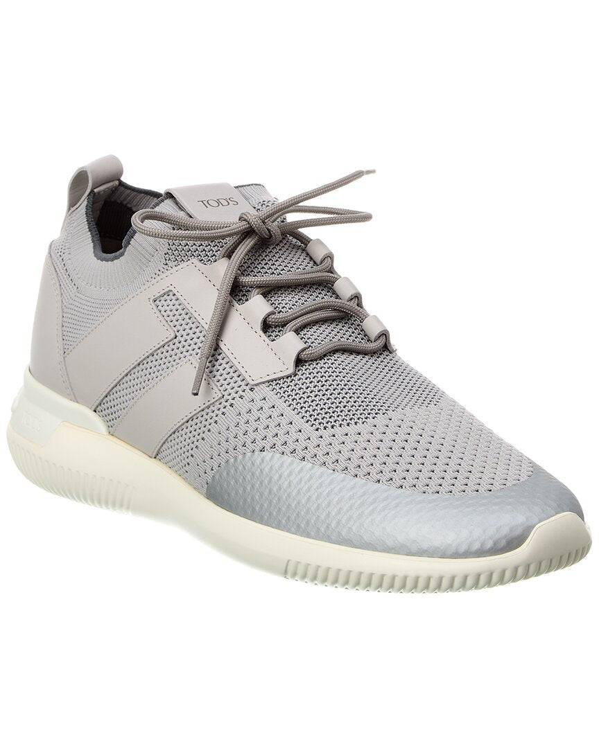 TOD's Tods Sportivo Light Knit & Leather Sneaker