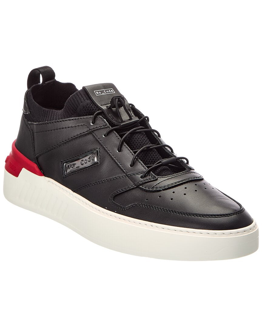 TOD's Tod's N. Maglia Cassetta Leather & Canvas Sneaker