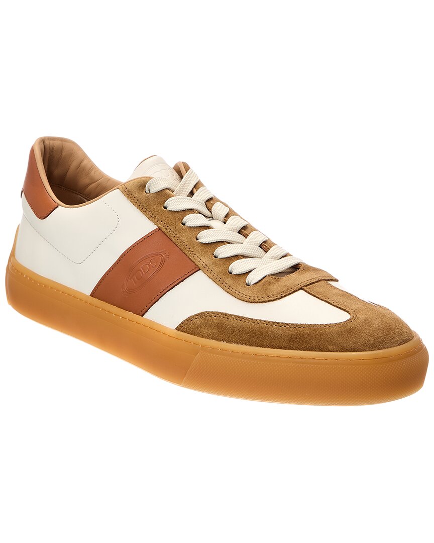 TOD's Tod's Allacc Bass Casual Leather & Suede Sneaker