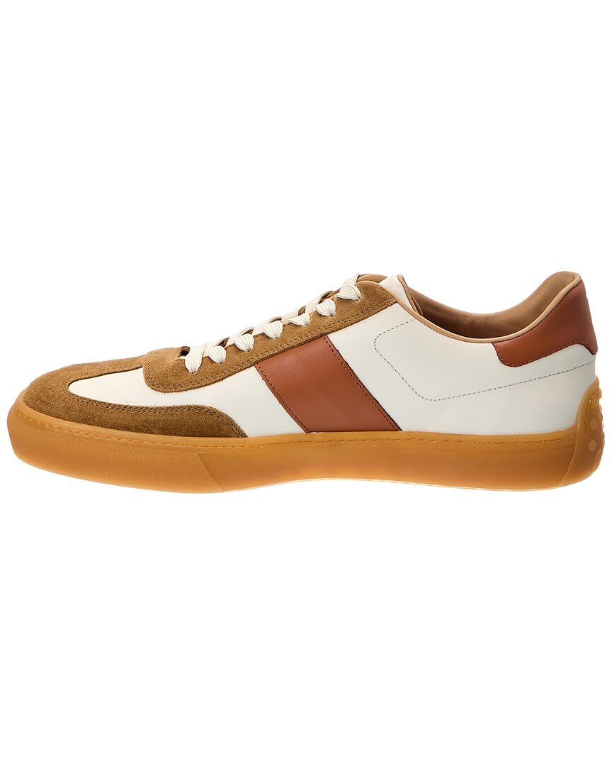 TOD's Tod's Allacc Bass Casual Leather & Suede Sneaker