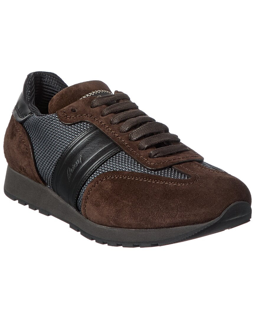 Brioni Brioni Suede-Trim Runner Sneaker