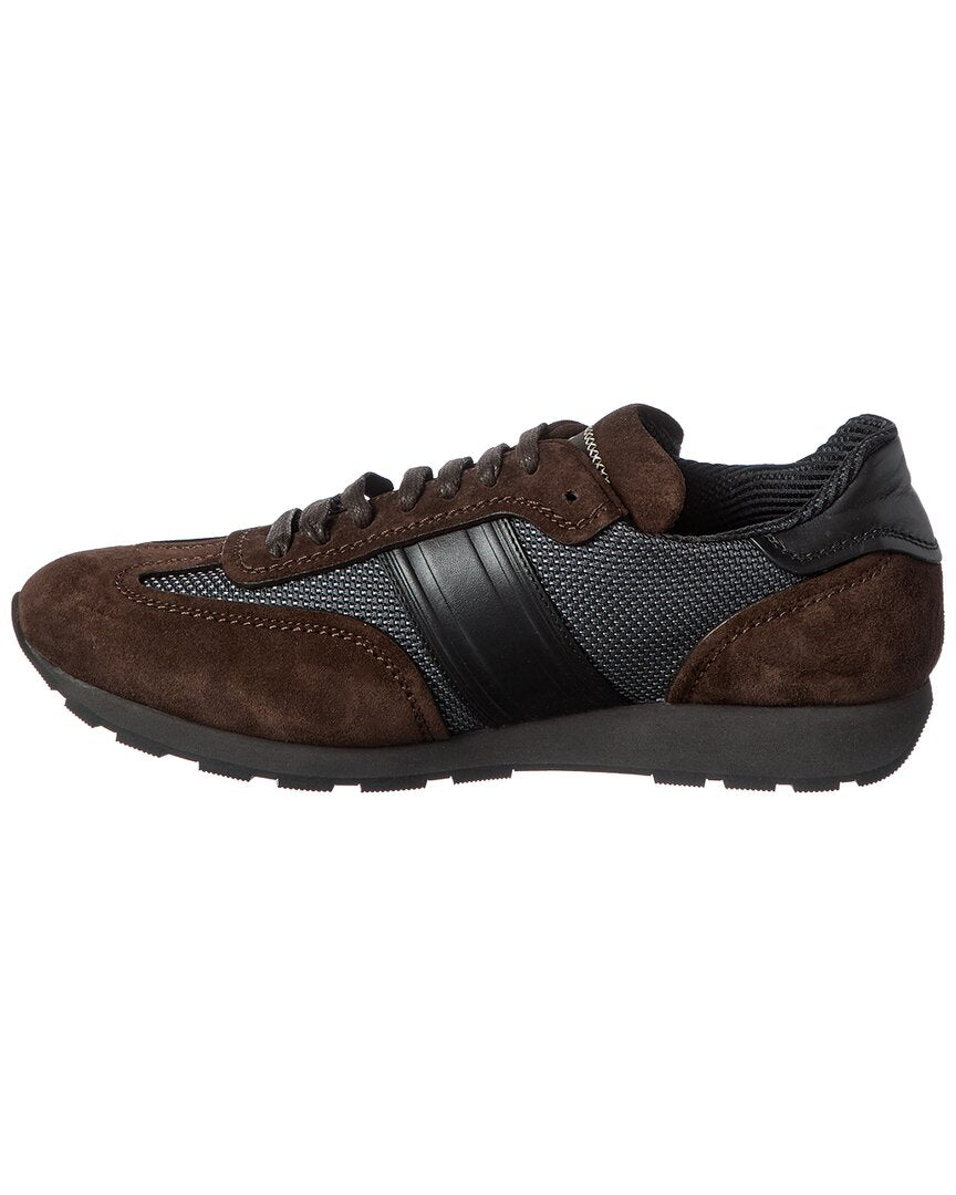 Brioni Brioni Suede-Trim Runner Sneaker
