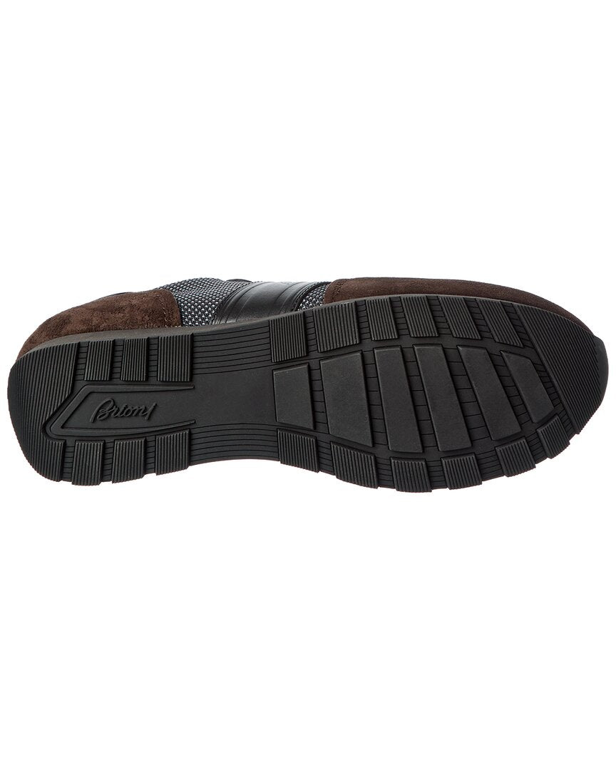 Brioni Brioni Suede-Trim Runner Sneaker