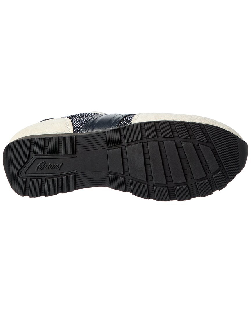 Brioni Brioni Suede-Trim Runner Sneaker