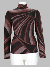 Pucci Women Top In Lurex Con Stampa "Iride"
