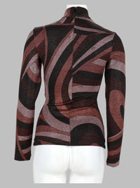 Pucci Women Top In Lurex Con Stampa "Iride"
