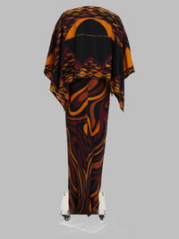 Pucci Women Abito In Seta Con Stampa "Marmo"