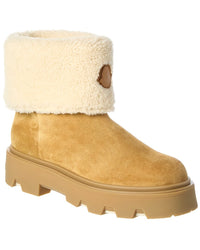 Moncler Moncler Aurea Mid Suede & Shearling Boot