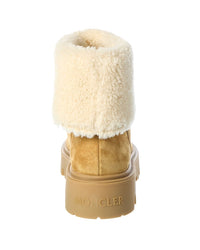 Moncler Moncler Aurea Mid Suede & Shearling Boot