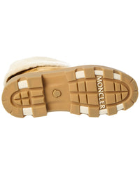 Moncler Moncler Aurea Mid Suede & Shearling Boot