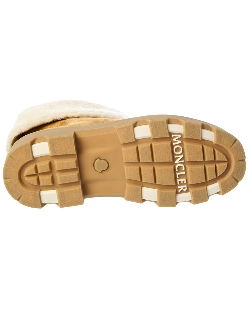 Moncler Moncler Aurea Mid Suede & Shearling Boot