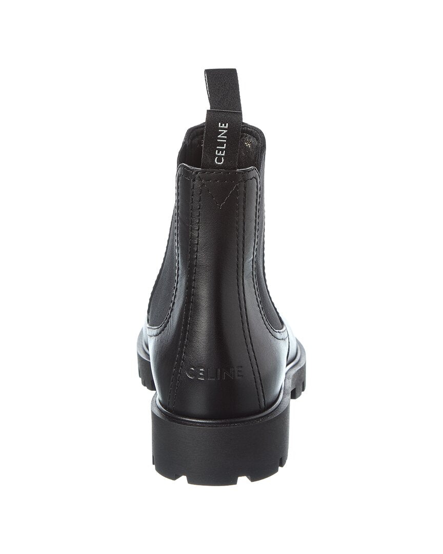 CELINE Celine Margaret Leather Chelsea Boot