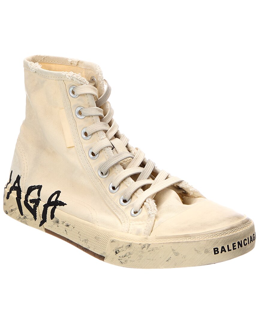 Balenciaga Balenciaga Paris High Top Canvas Sneaker