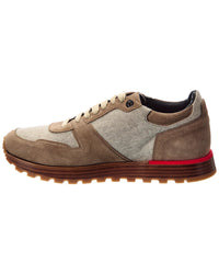 Isaia Isaia Flannel & Suede Sneaker