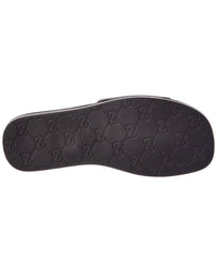 Gucci Gucci Gg Coated Canvas Slide