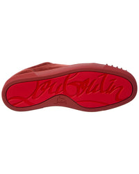 Christian Louboutin Louis Junior Spikes Suede Sneaker