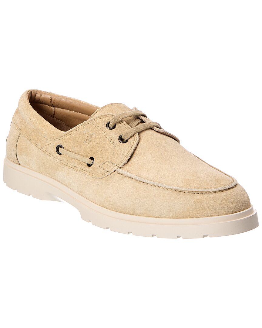TOD's Tod’S Suede Boat Shoe