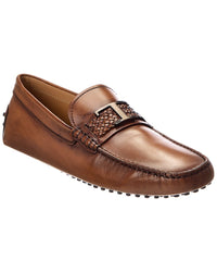 TOD's Tod's T Piatta + Treccia Pell Leather Driver