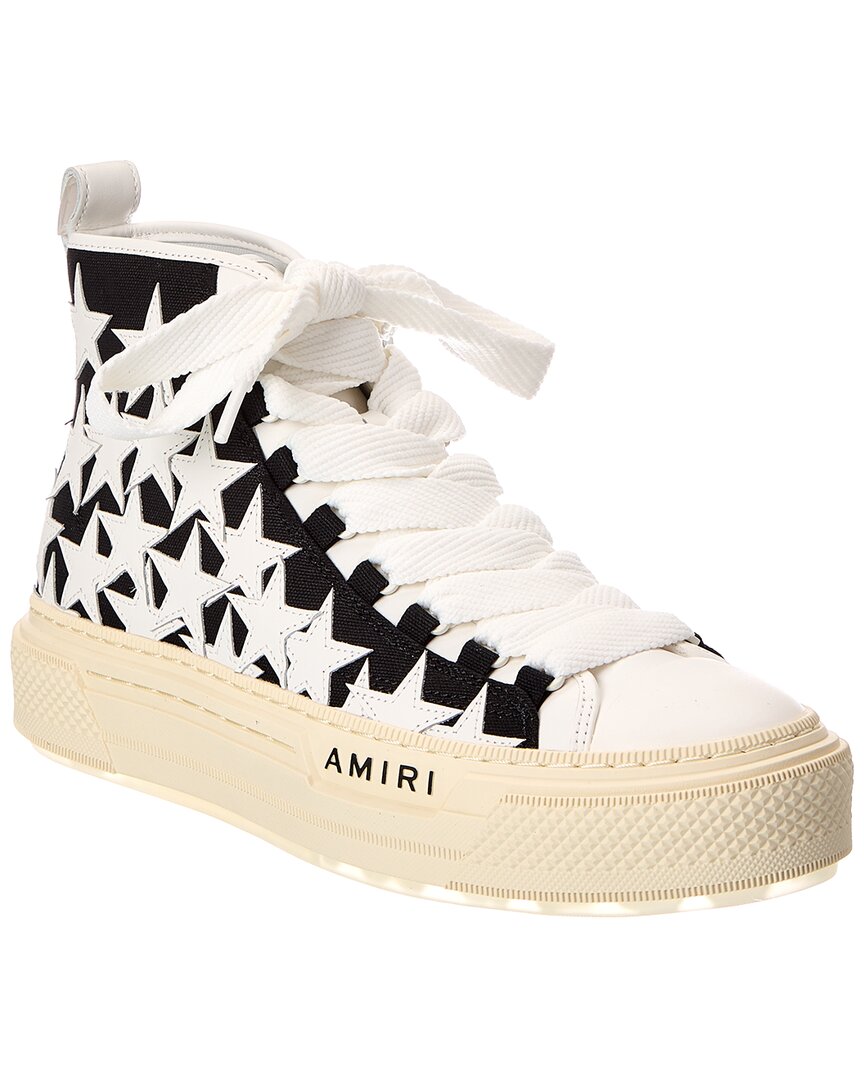 AMIRI Amiri Canvas & Leather High-Top Sneaker