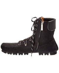 Ferragamo Grifo Leather Hiking Boot