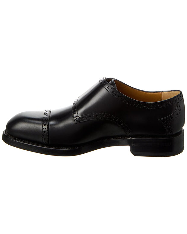 Gucci Monk Strap Leather Loafer