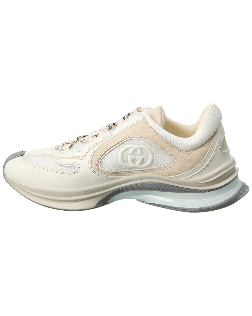 【GUCCI】Run Logo Suede and Nubuck Sneakers スニーカー Gucci Gucci Run suede sneakers Gucci