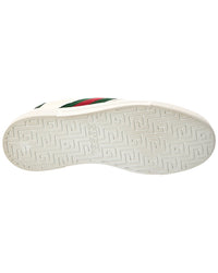 Gucci Gucci Tweed & Leather Slip-On Sneaker