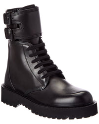 Valentino Valentino Leather Combat Boot