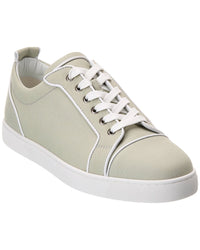 Christian Louboutin Varsijunior Gabardine & Leather Sneaker 41 Beige