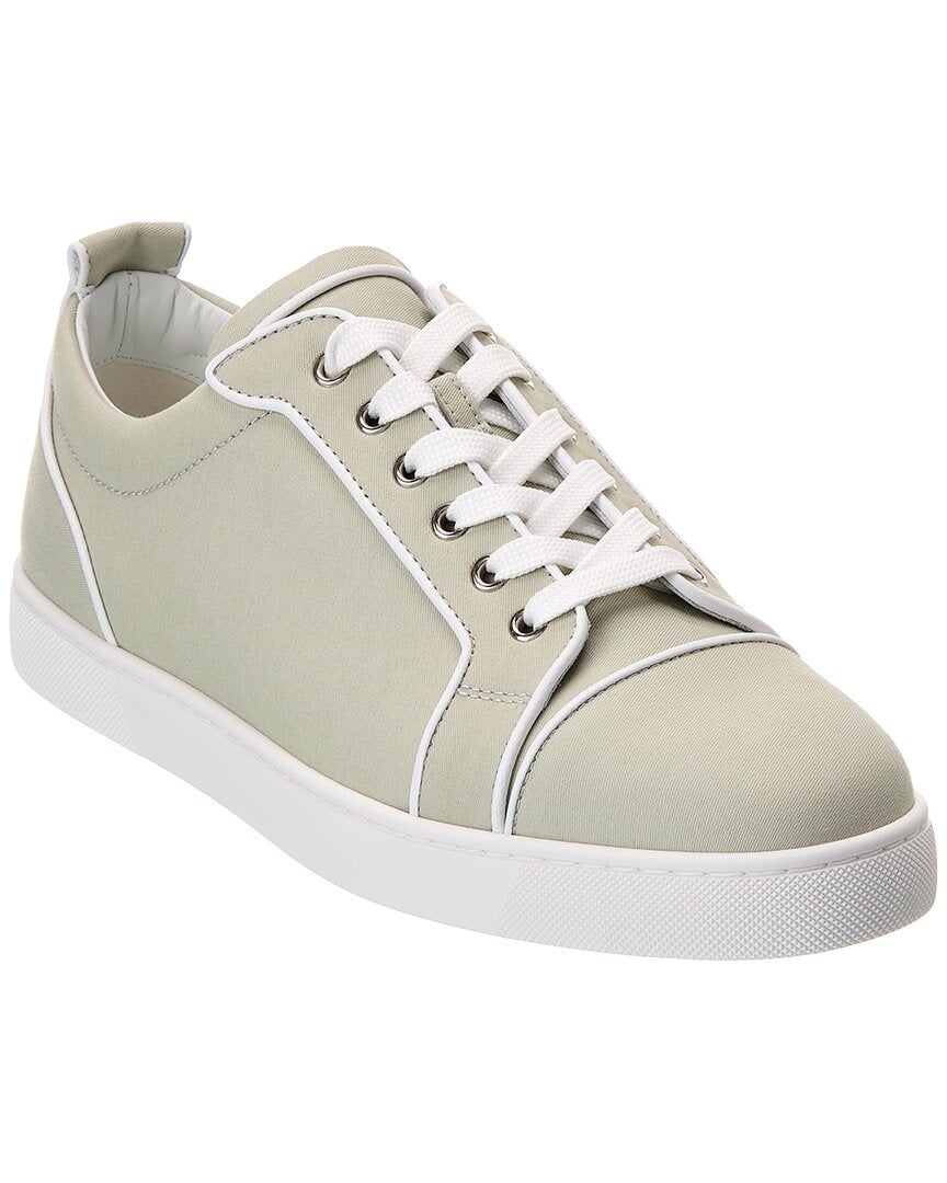 Christian Louboutin Varsijunior Gabardine & Leather Sneaker 41 Beige
