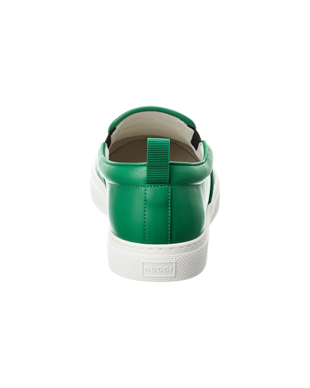 Gucci Gg Embossed Leather Slip-On Sneaker